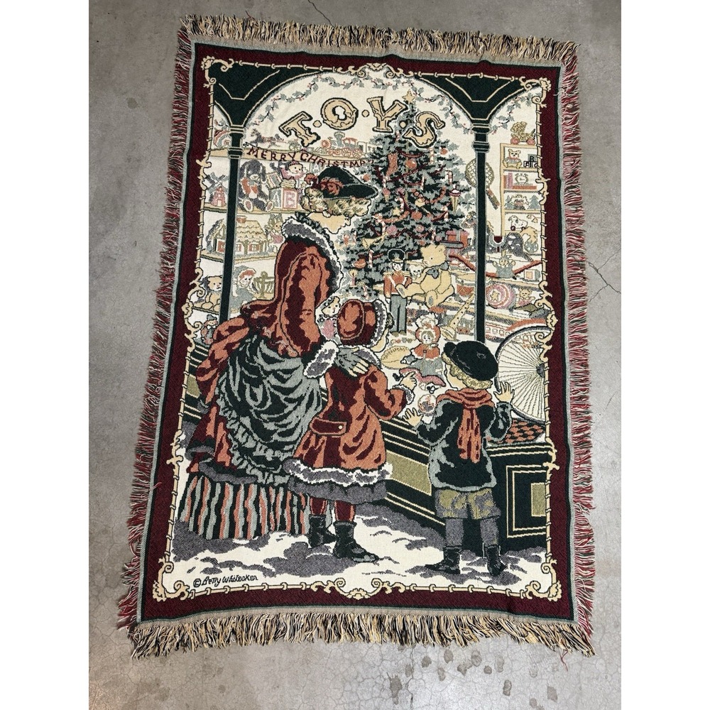 Betty‎ Whittaker Victorian Christmas Tapestry Wall Hanging Toys 55x41